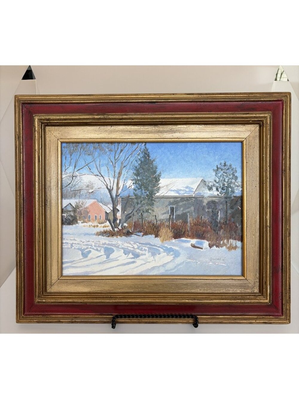 Tom Darrah Lincoln #5 Original Oil Painting NM Southwest Winter Landscape 1993